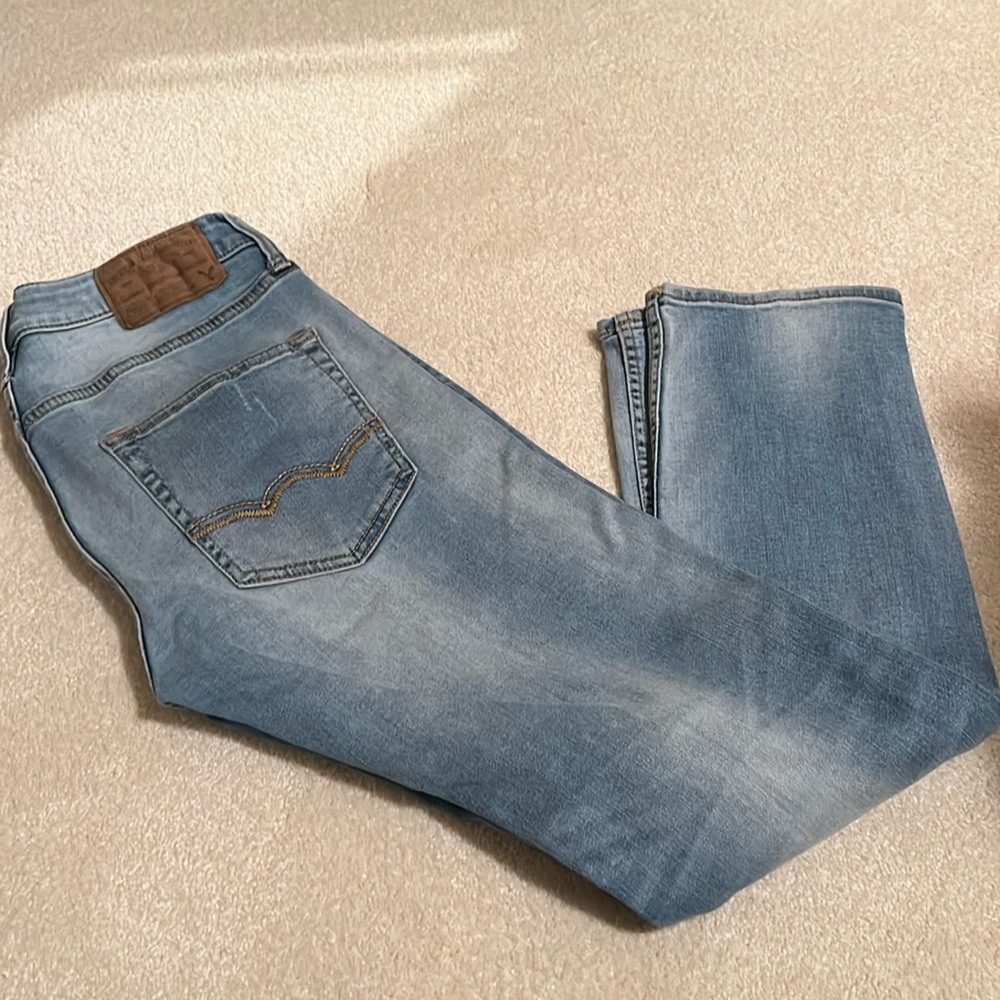 Very soft and stretchy. Active flex slim straight 28x30
